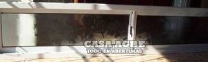 Ventana de aluminio vidrio fantasia