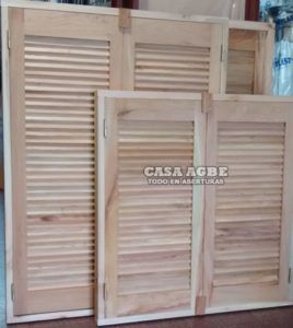 postigos de madera