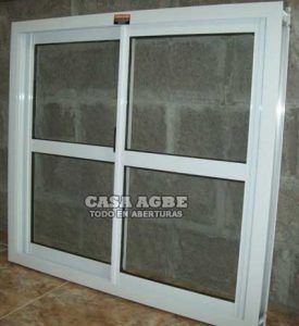 Ventana vidrio repartido horizontal