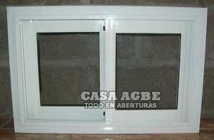 Ventanas de aluminio vidrio entero
