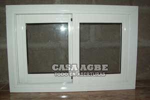 Ventana de aluminio vidrio entero