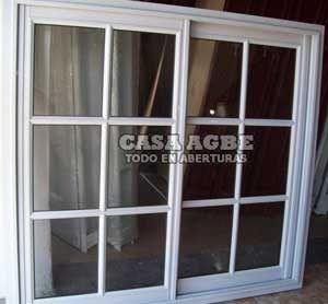 Ventanas de aluminio vidrio repartido blanco