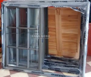 ventanas de aluminio color bronce colonial