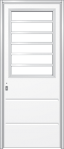 puerta inyectada