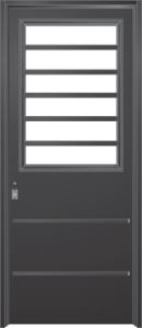 puerta inyectada