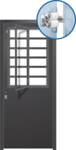 puerta inyectada