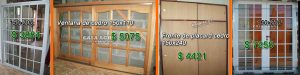 Puertas, ventanas, frentes de placard