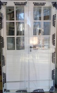 Puerta doble, porton de aluminio