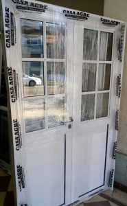 porton de aluminio, puerta