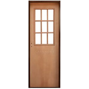 puerta placa medio vidrio