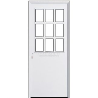 Puerta medio vidrio repartido