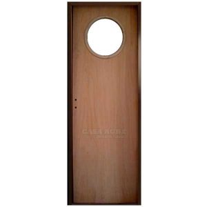 puerta placa cedro ojo de buey