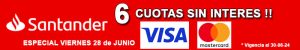 Banco Santander 6 cuotas sin interes junio