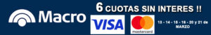 6 cuotas sin interés banco macro Marzo
