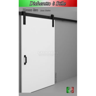 Puerta granero melamina color blanco