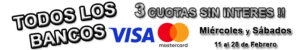 Cuotas sin interes con todos los bancos