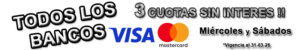 Cuotas sin interes con todos los bancos