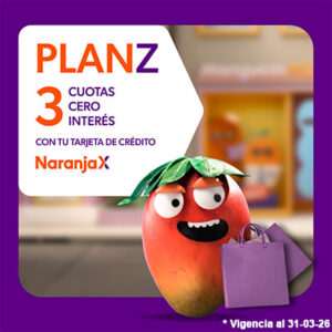 Plan z con naranja x, cuotas sin interés