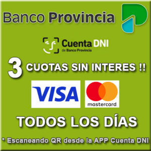 Cuotas sin interés con Banco Provincia