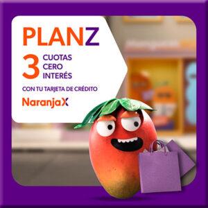 Plan z con naranja x, cuotas sin interés