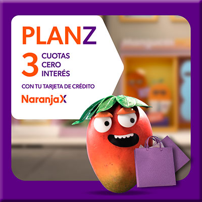 Plan z con naranja x, cuotas sin interés