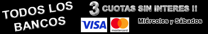 Cuotas sin interes con todos los bancos