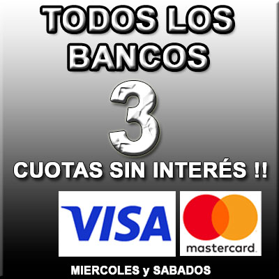 Cuotas sin interés con todos los bancos