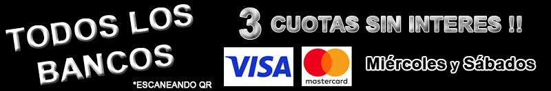 Cuotas sin interes con todos los bancos